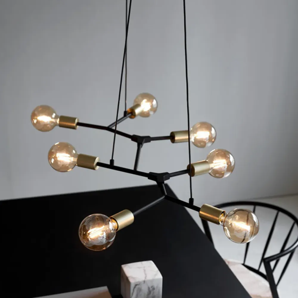 Josefine 7-Spot Pendant Light - Black