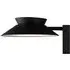 Justina Round Solar Wall Light with Motion Sensor - Black