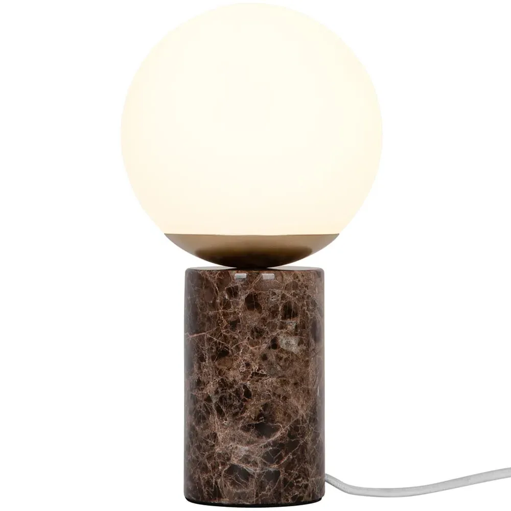 Lilly Table Lamp - Brown, Marble image