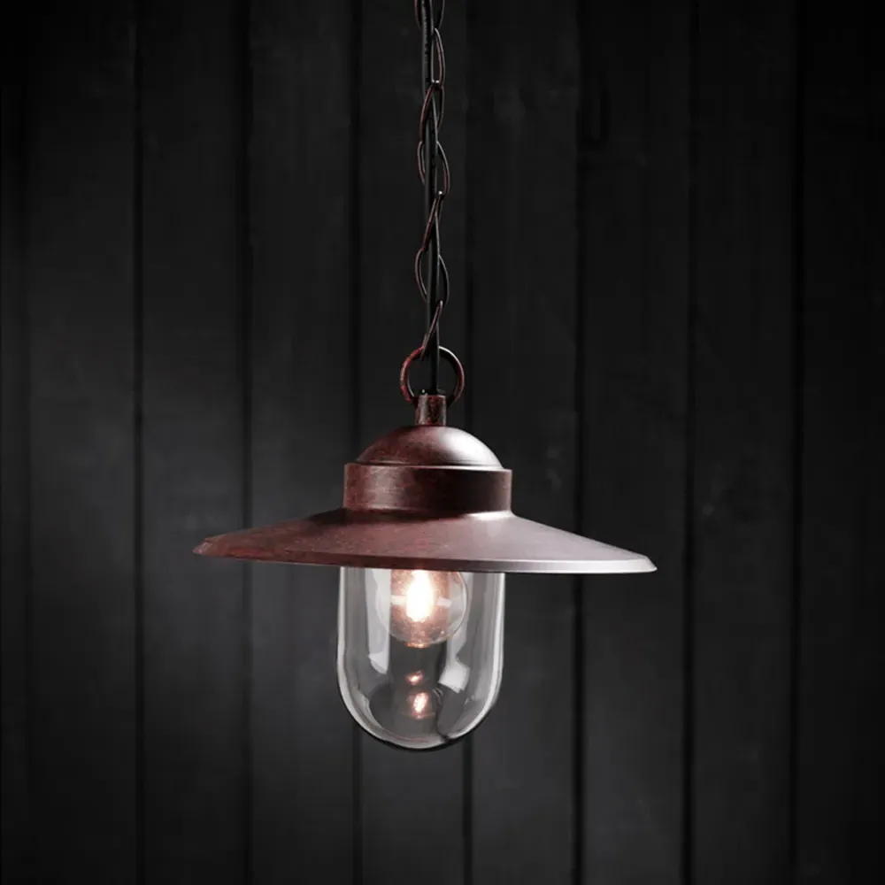 Luxembourg Outdoor Pendant Light - Rusty