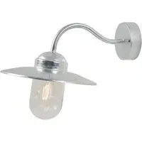 Luxembourg Outdoor Wall Light - Silver, Galvanised Steel