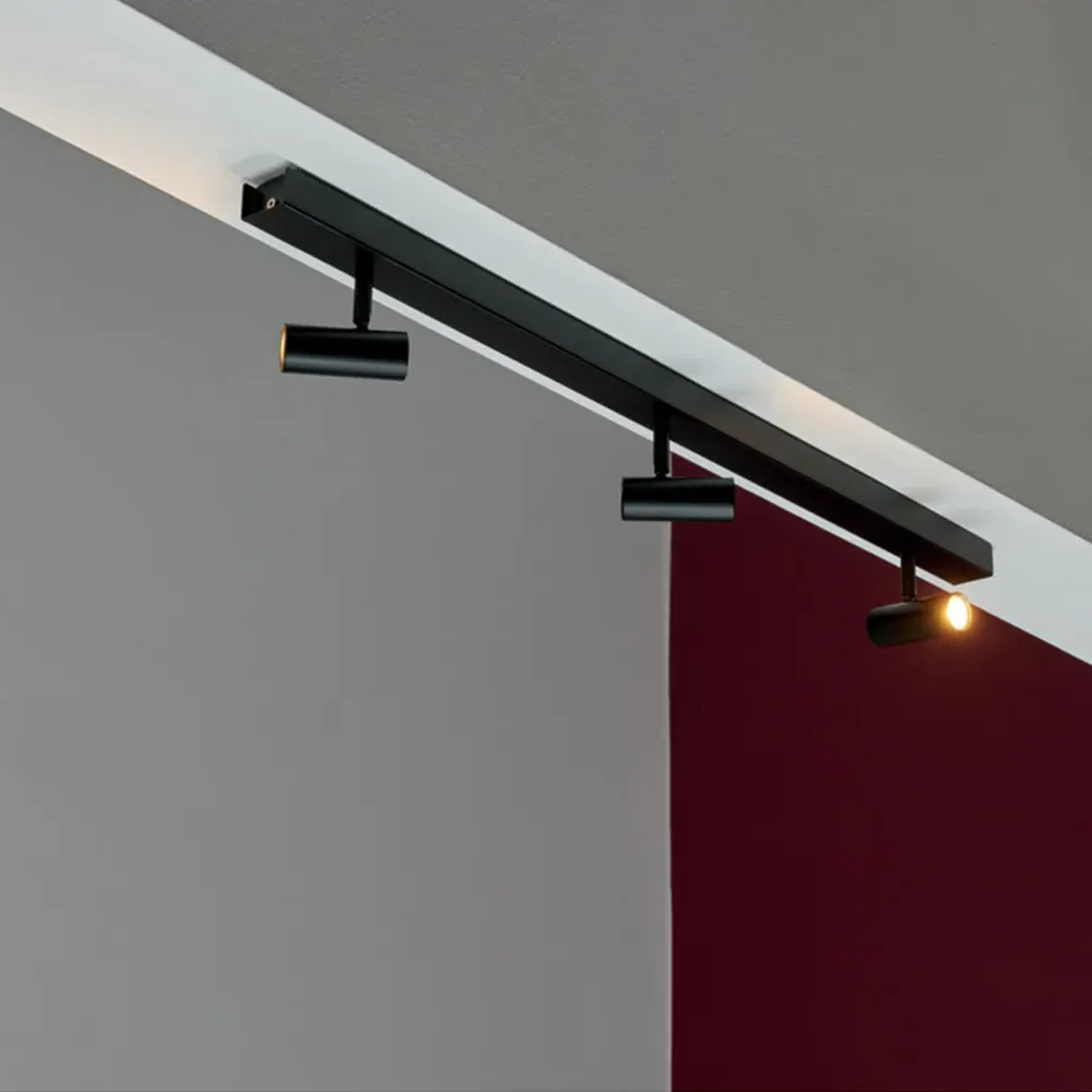 Omari 3 Spot Ceiling Light with Dimming - Black