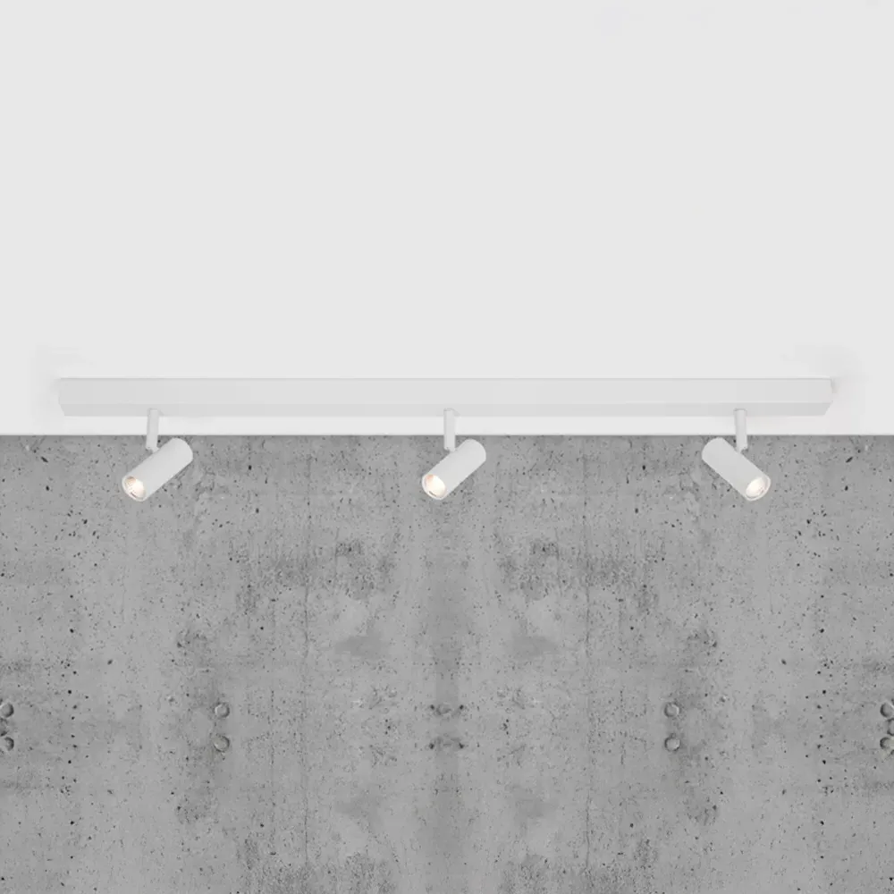 Omari 3 Spot Ceiling Light with Dimming - White