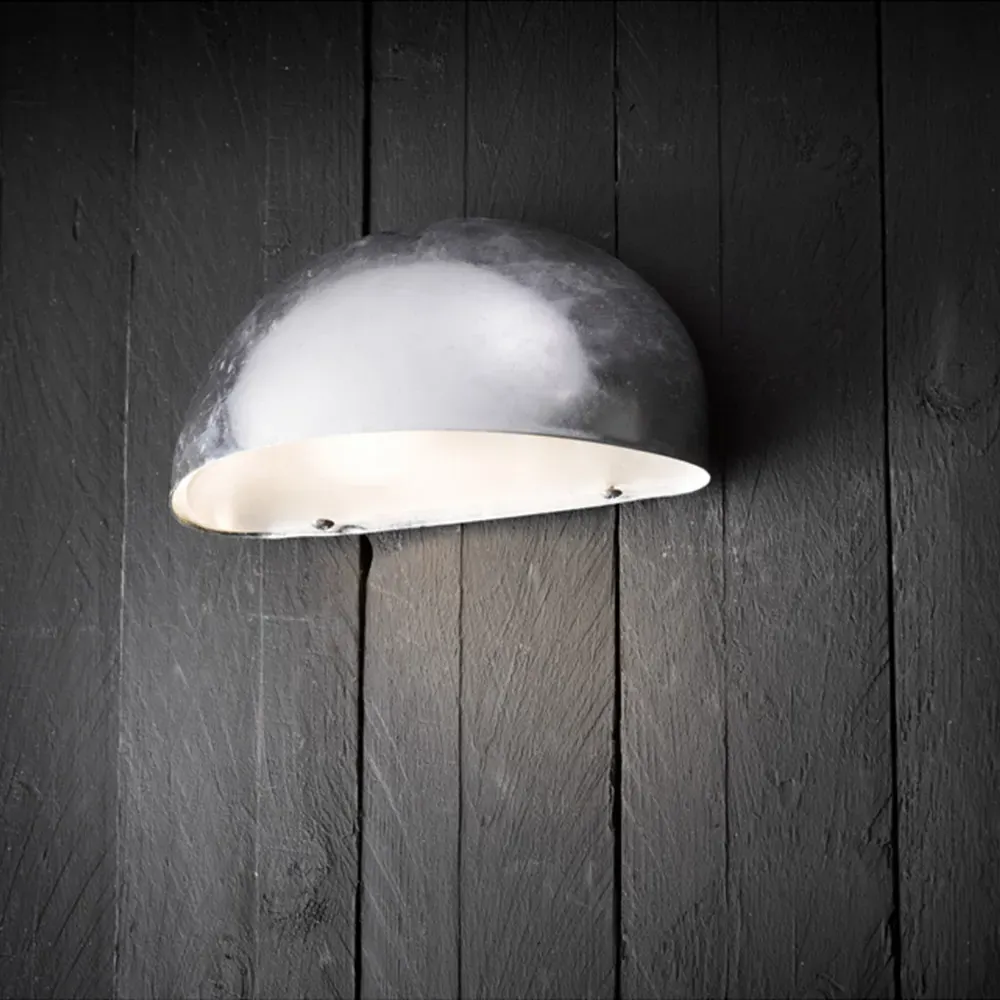 Scorpius Outdoor Wall Light - Silver, Galvanised Steel