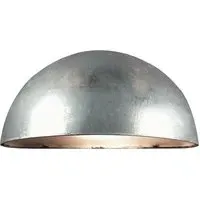 Scorpius Outdoor Wall Light - Silver, Galvanised Steel