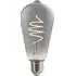 Smart ST64 E27 Edison Light Bulb - Black, Smoked Glass
