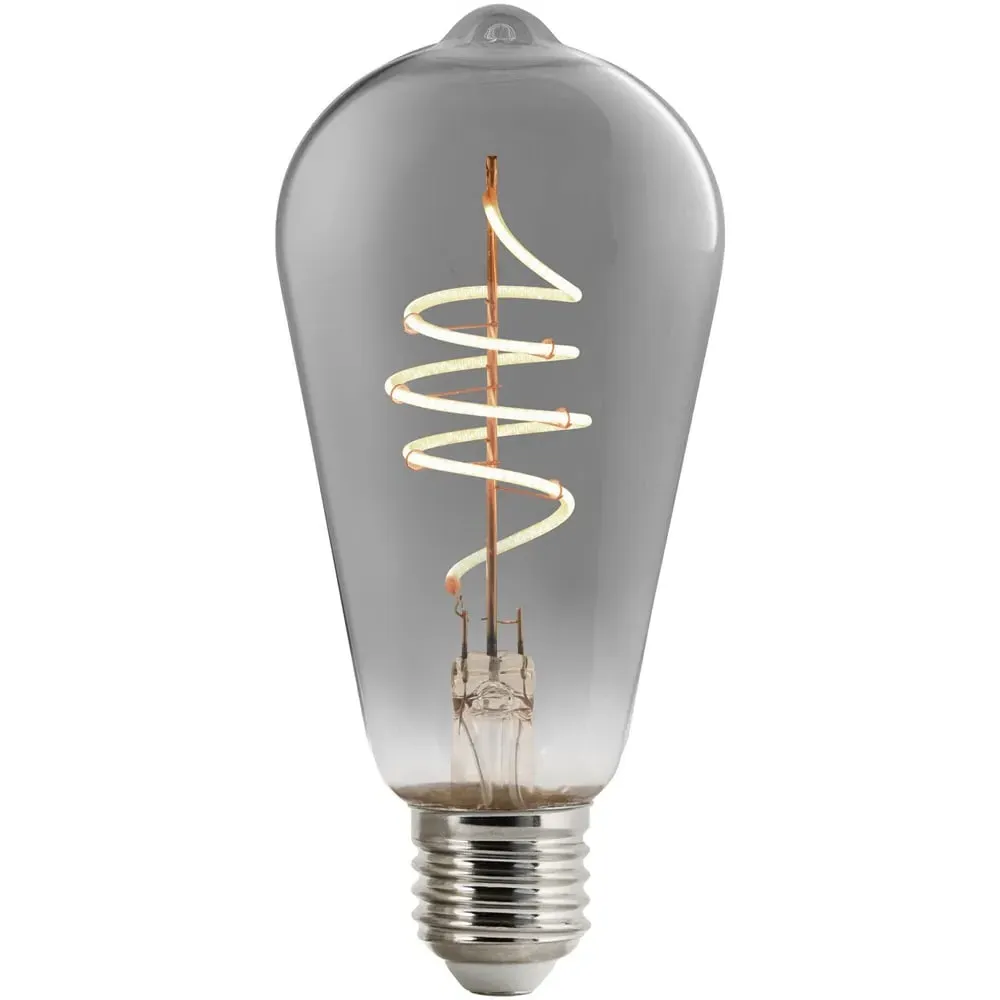 Smart ST64 E27 Edison Light Bulb - Black, Smoked Glass image