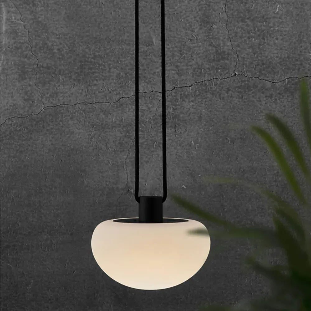 Sponge Battery Pendant Light - White