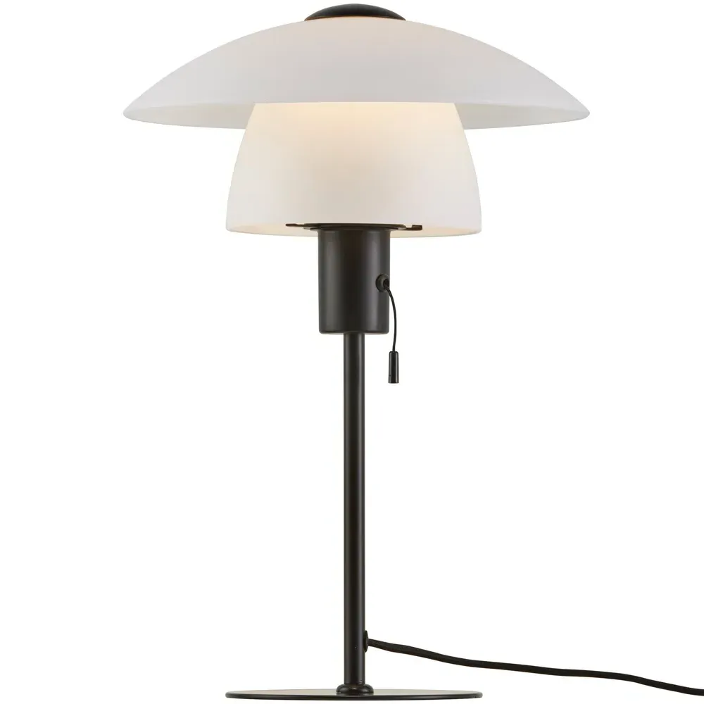 Verona Table Lamp - Black, Glass