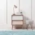 Erin Two Drawer Bedside Table - Blush