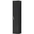 Athena Single Door Wall Hung Tall Shelving Unit - Black