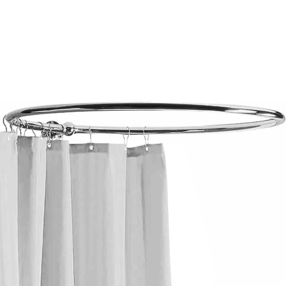 Ceramics Accessories Round Shower Ring - Chrome