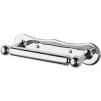 Chrome Toilet Roll Holder - Silver