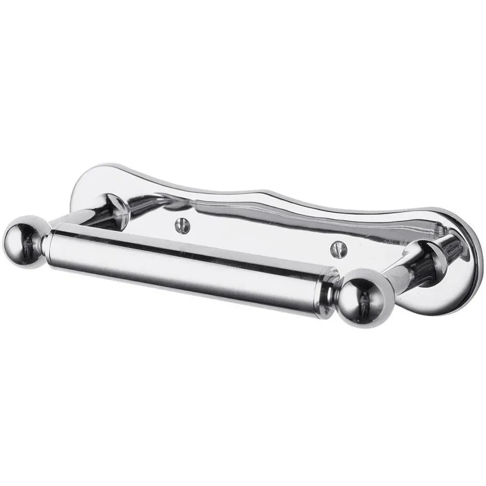 Chrome Toilet Roll Holder - Silver