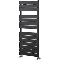 Flat Panel Heated Towel Rail - Black