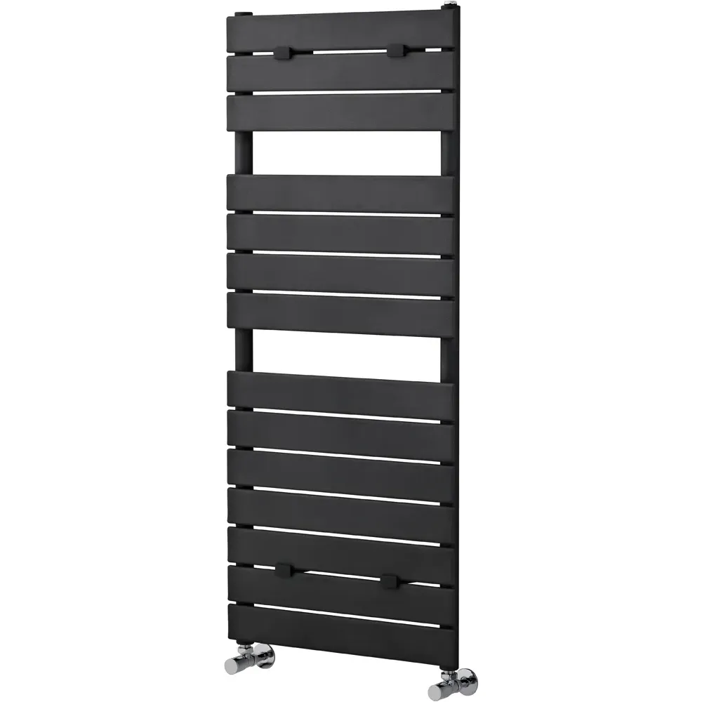 Flat Panel Heated Towel Rail - Black image