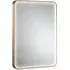 Framed LED Touch Sensor Mirror - Brushed Brass