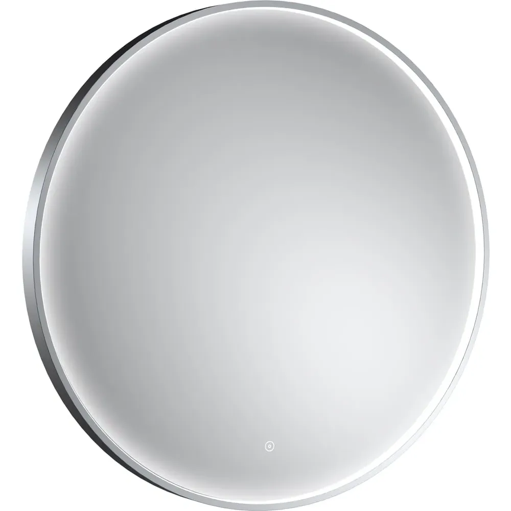 Framed LED Touch Sensor Mirror - Chrome