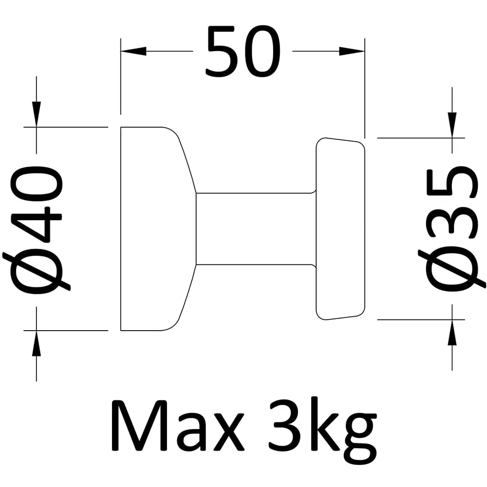 Heating Accessories Magnetic Robe Hook - Silver, Chrome