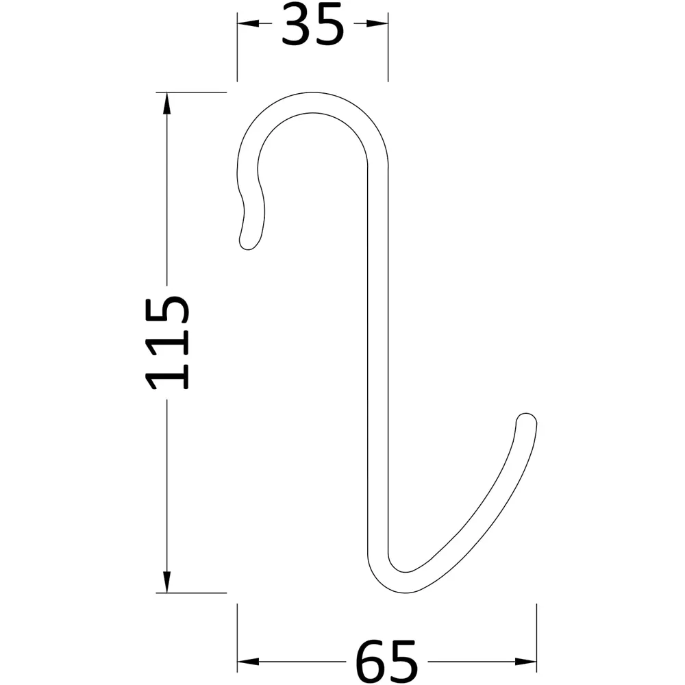 Heating Accessories Radiator Hook - Silver, Chrome