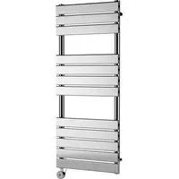 Hudson Reed Electric Square Flat Towel Rail - Brushed Brass