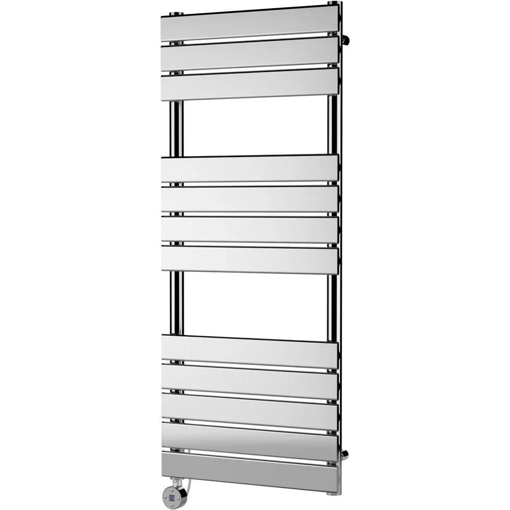 Hudson Reed Electric Square Flat Towel Rail - Brushed Brass