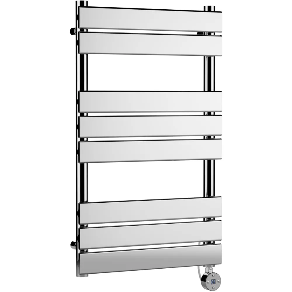 Hudson Reed Electric Square Flat Towel Rail - Chrome