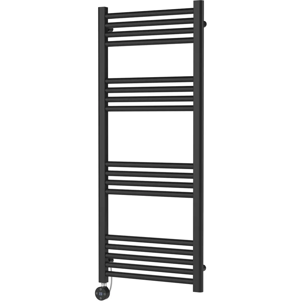 Hudson Reed Round Electric Towel Rail - Anthracite