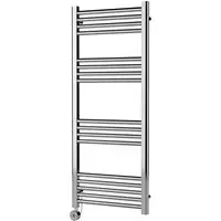 Hudson Reed Round Electric Towel Rail - Chrome