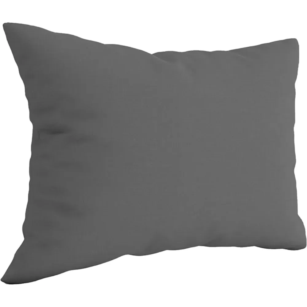 Polycotton Pillowcase 2 Pack - Charcoal