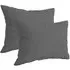 Polycotton Pillowcase 2 Pack - Charcoal