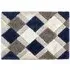 3D Geo Shaggy Carved Rug - Navy, Polyester