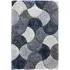 3D Scallop Rug - Navy, Polyester