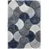 3D Scallop Rug - Navy, Polyester