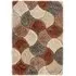 3D Scallop Rug - Terracotta, Polyester