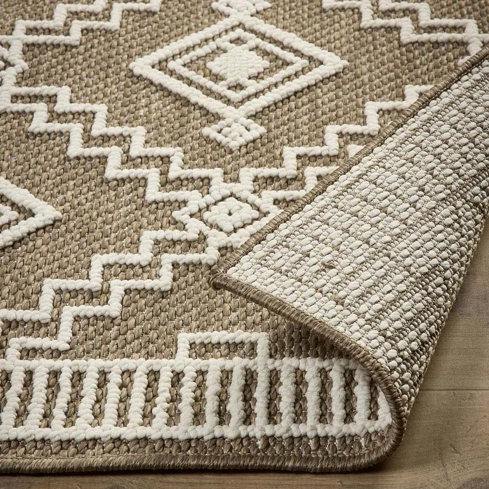Atlas Diamond Coffee Rug - Brown, Polyester