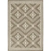 Atlas Diamond Coffee Rug - Brown, Polyester