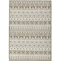 Atlas Graphic Coffee Rug - Brown, Polyester