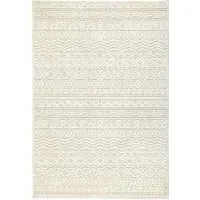 Atlas Graphic Rug - Cream, Polyester