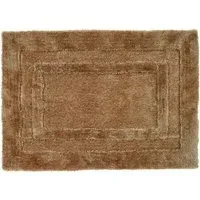 Frame Large Shag Rug with Carved Border - Latte, Polyester