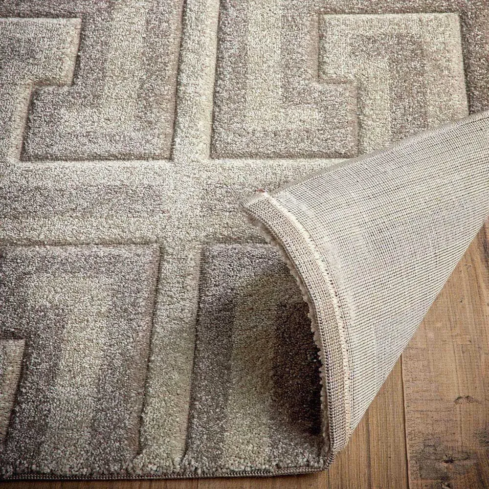 Greek Key Light Vision Rug - Beige, Polypropylene