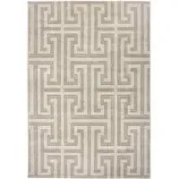 Greek Key Light Vision Rug - Beige, Polypropylene