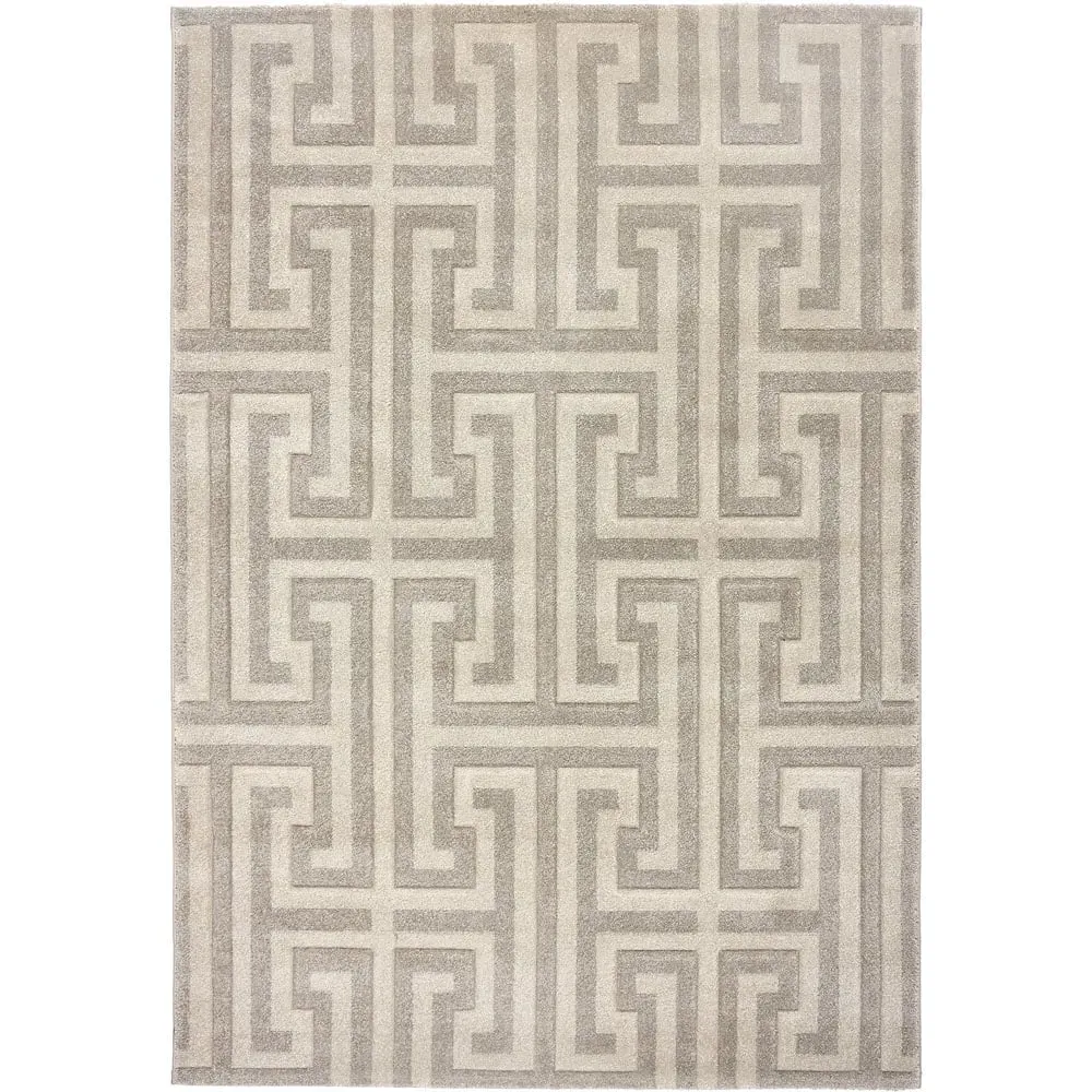 Greek Key Light Vision Rug - Beige, Polypropylene image