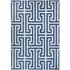 Greek Key Rug - Blue, Polypropylene