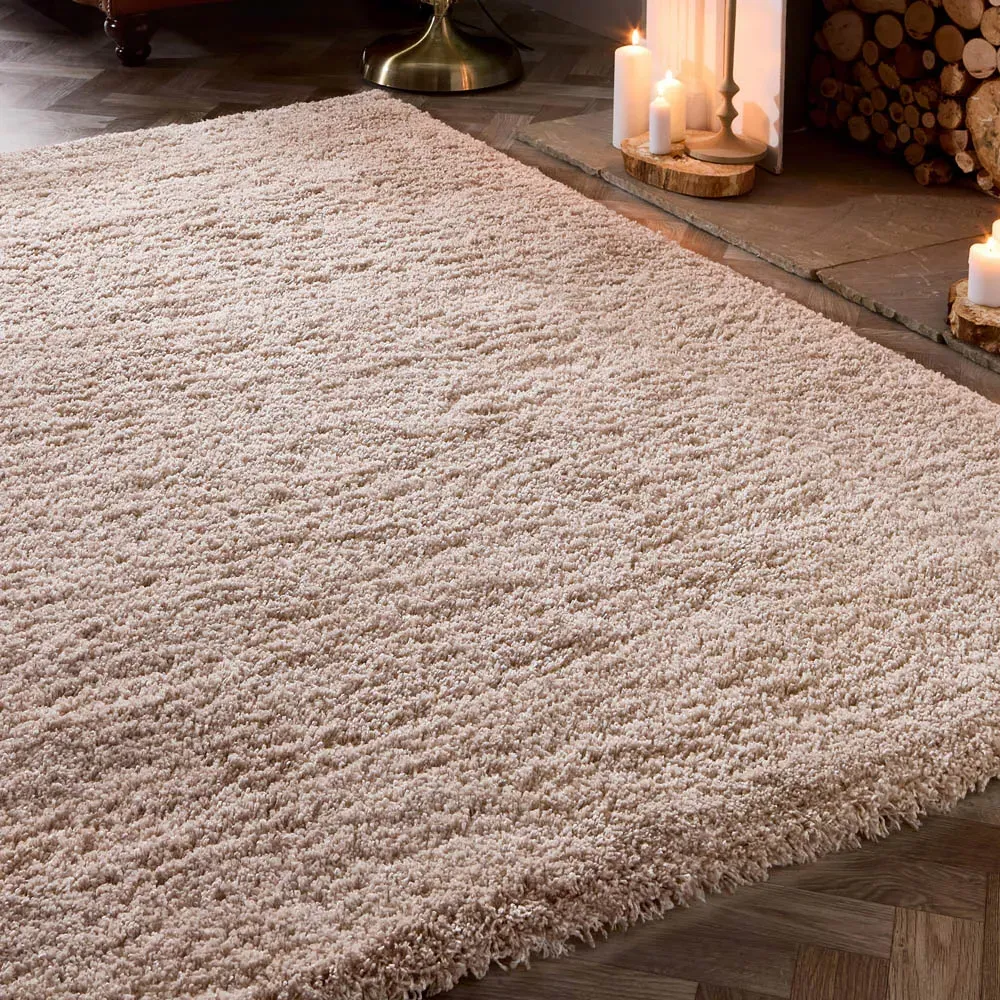 Hadley Shag Rug - Beige, Polypropylene
