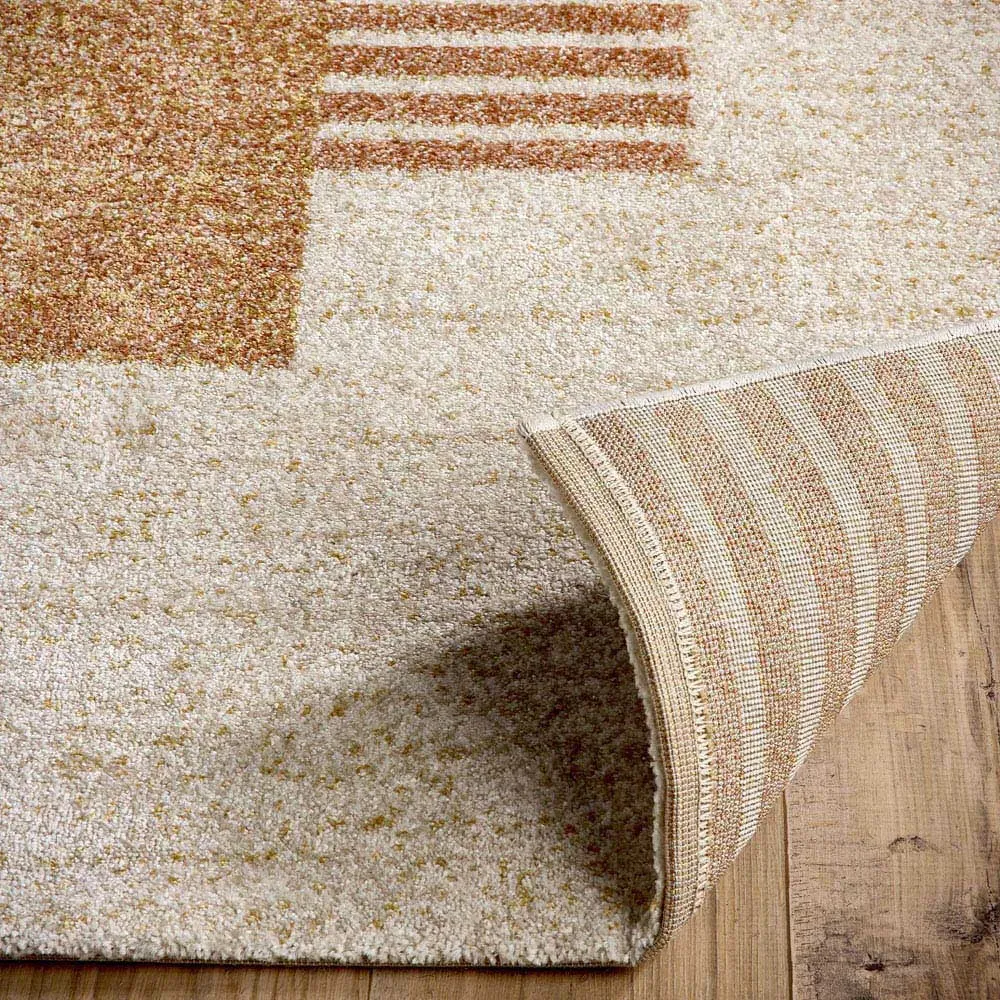 Nomad Block Rug - Orange, Polypropylene