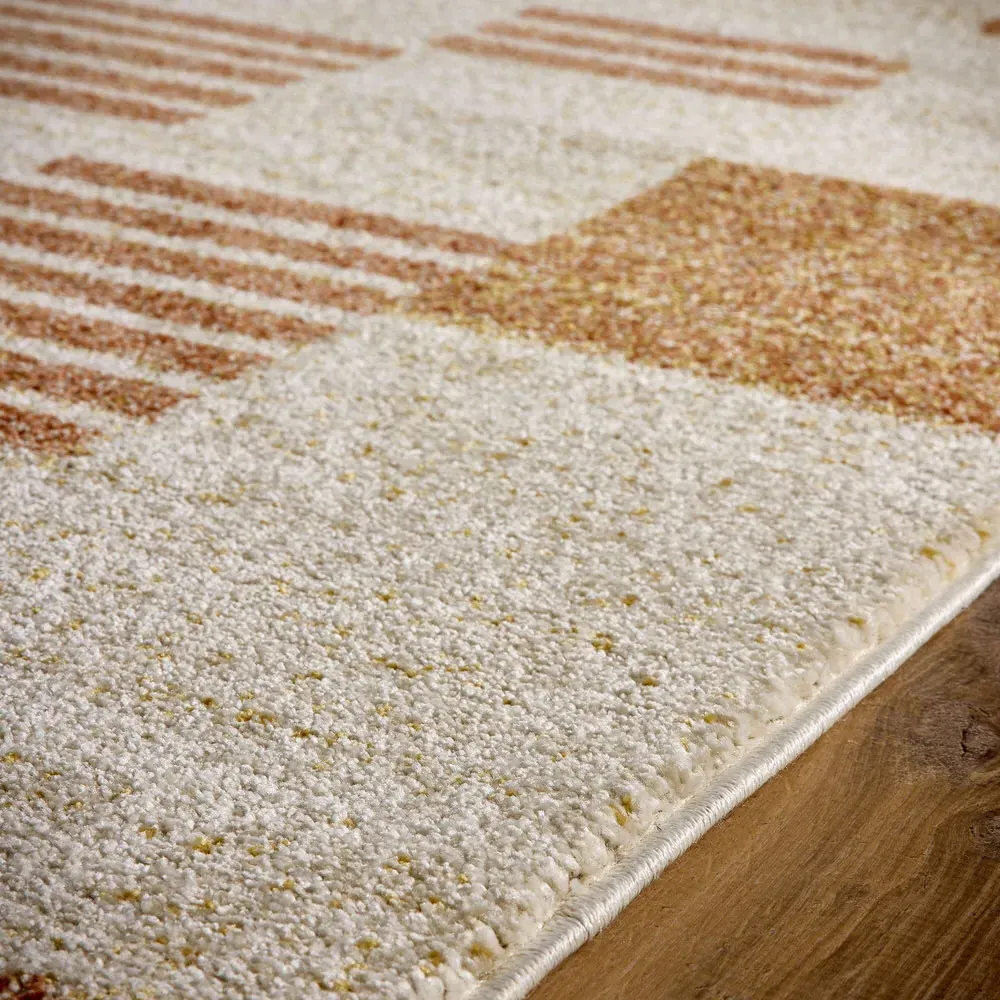 Nomad Block Rug - Orange, Polypropylene