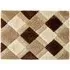 3D Geo Shaggy Carved Rug - Cream, Polyester