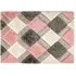 3D Geo Shaggy Carved Rug - Pink, Polyester