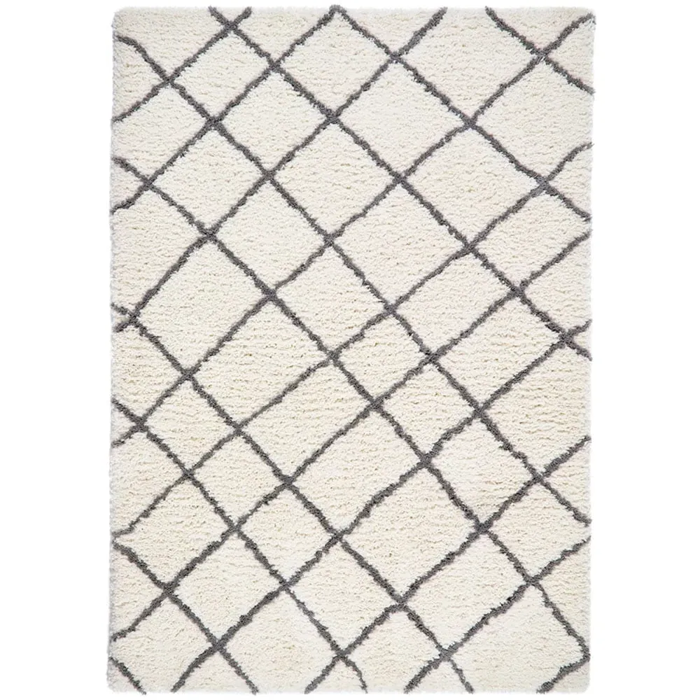 Artisan Diamond Rug - White